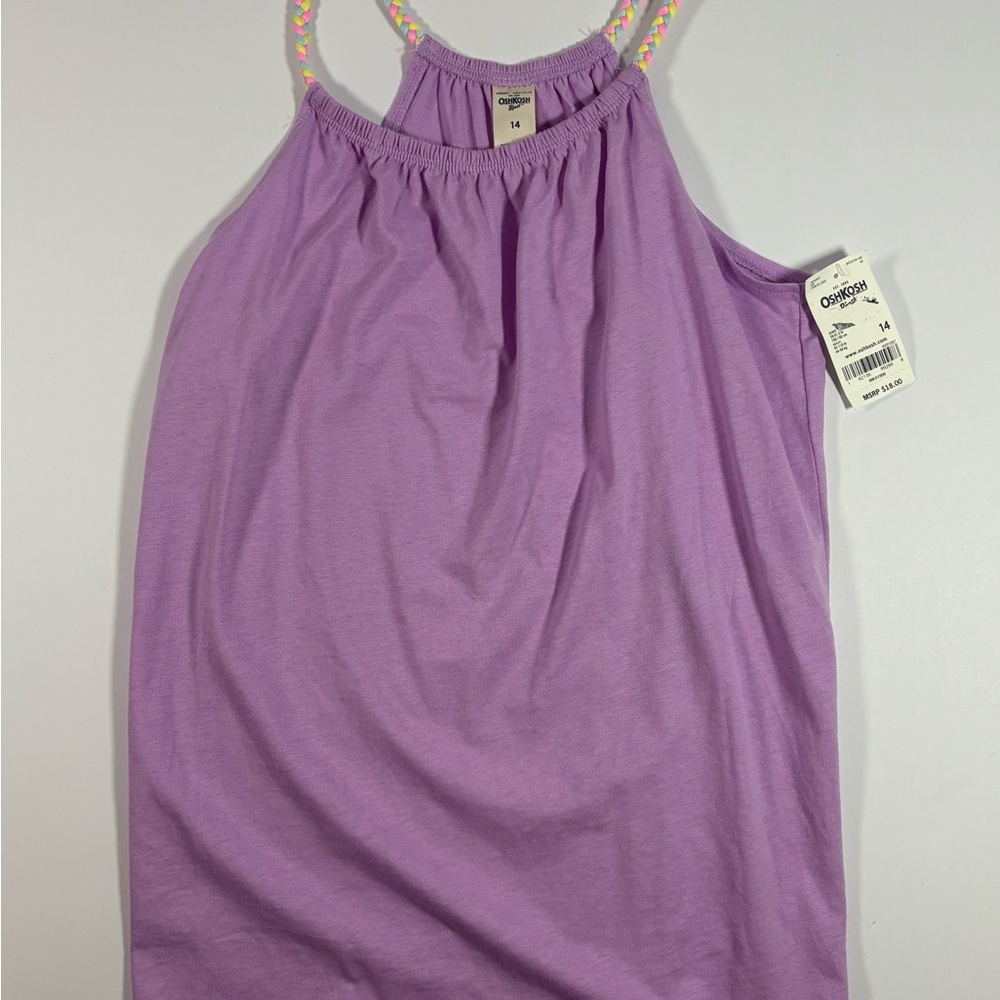 OshKosh B’gosh Girls Size 14 Purple Sundress Sleeveless Summer Dress NWT